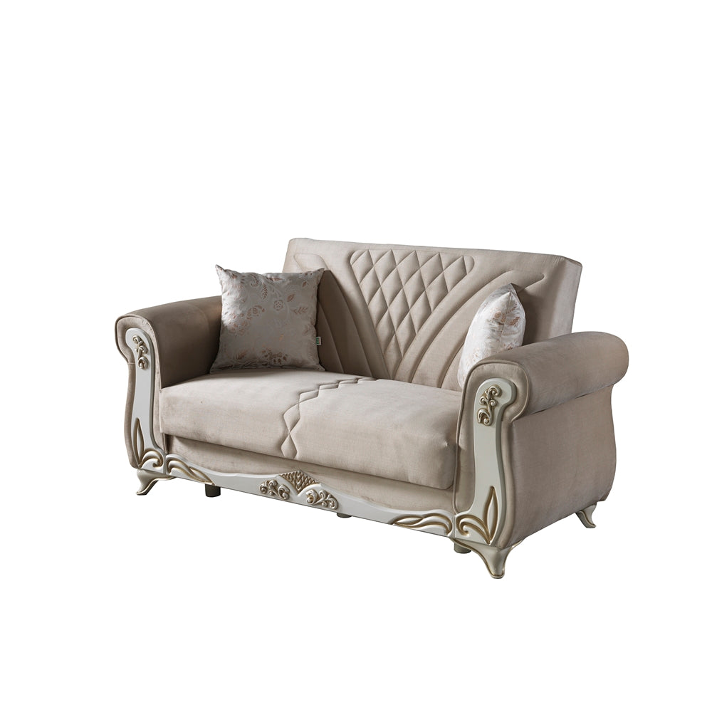 Asos Convertible Loveseat Khaki Beige