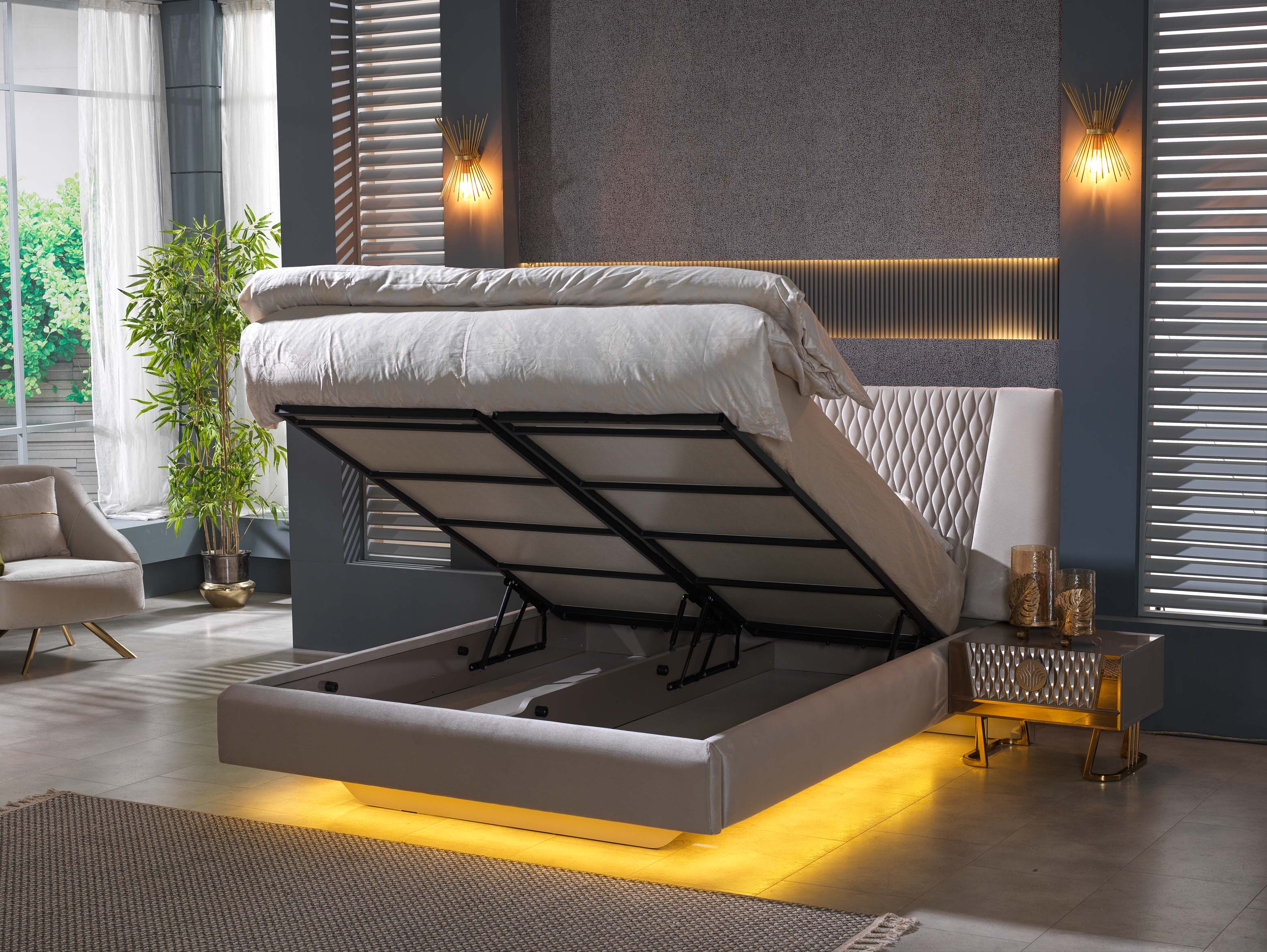 Lucas Storage Bed With Headboard