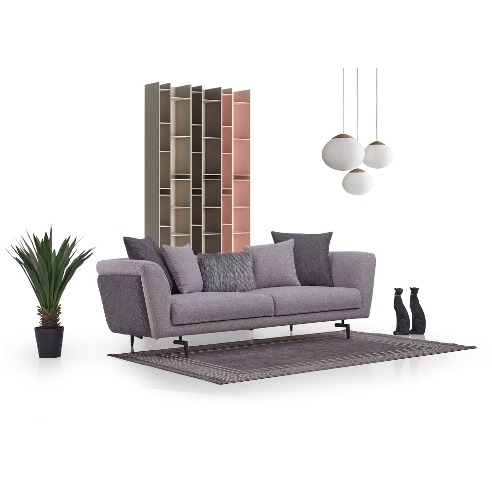 Modena Stationary Sofa Grey