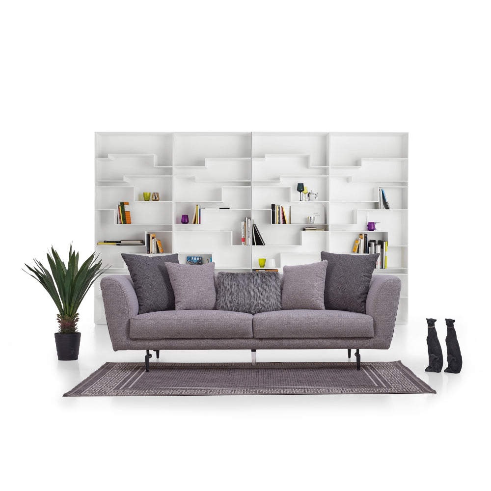 Modena Stationary Sofa Grey