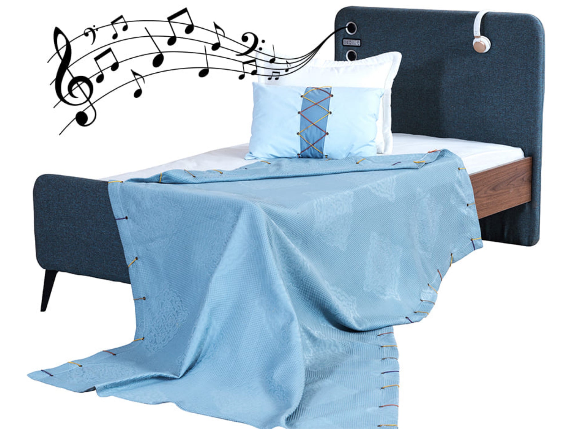 Kampus Kids Room Set (Twin Bed & Nightstand)